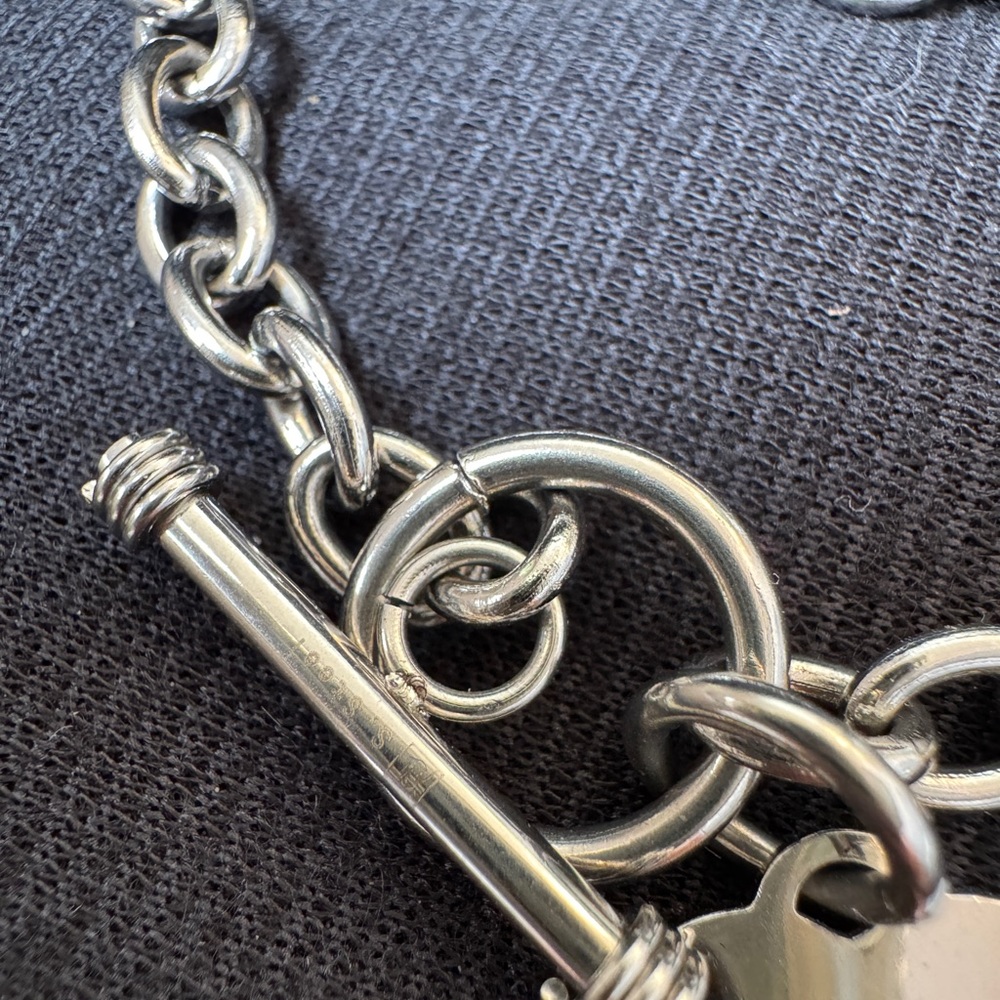Silver EKG Heart Charm Bracelet Faith Hope Love Grad Nurse Medical - Picture 4 of 4